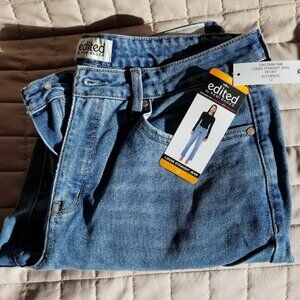 Edited by Remi Bader Womens Loose Straight Jean Blue Jeans Size 12 Authentic NWT